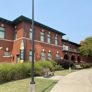 The old train station is now the home of the Johnson's museum.