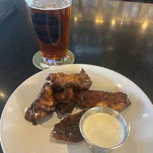 Happy hour wings and beer the best