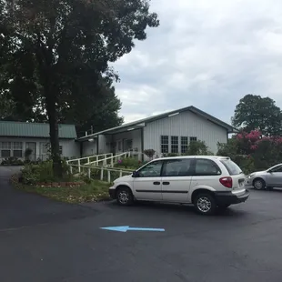 Outside; nicely maintained!