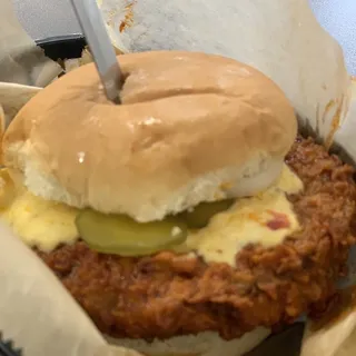 Nashville Hot Deep Fried Cheeseburger