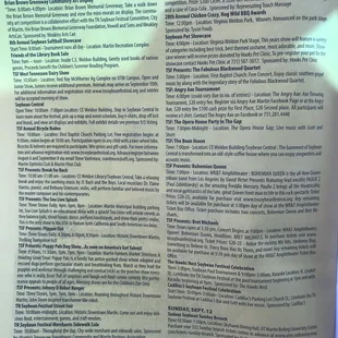 Today and tomorrow's schedule.