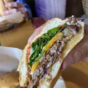Inside the excellent Brisket Burger