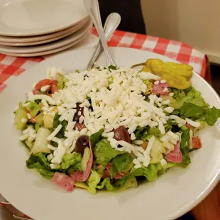 a plate of salad