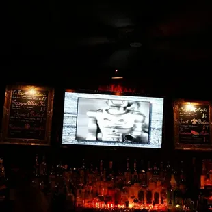 a man on a tv screen