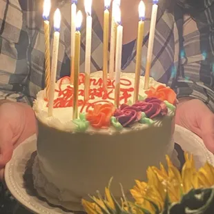 8-inch Round Birthday Cake - Pistachio