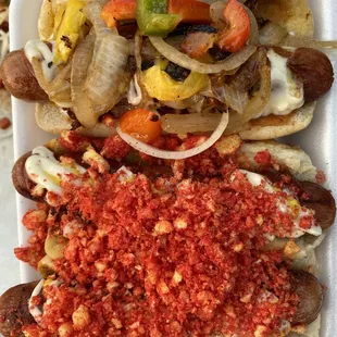 Robert's special
 hotdogs