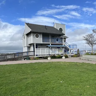 Harbor master and bathrooms