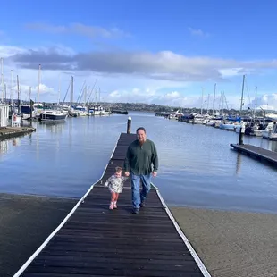 My loves and the boat ramp