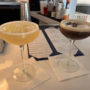 Pear  Martinis and Chocolate Martini