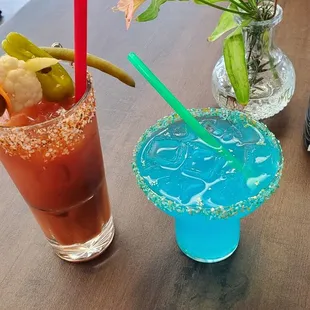 Bloody Mary and Blue Otter