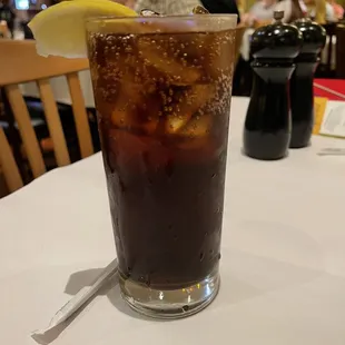 Diet Pepsi with lemon
