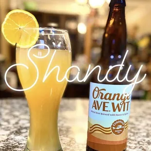 Made with ale and lemonade