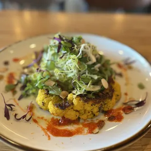 Cauliflower steak salad