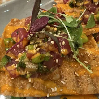 Ahi Poke Tostadas