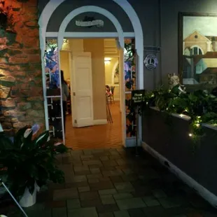 Entrance to their dining room