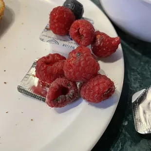 Moldy raspberries