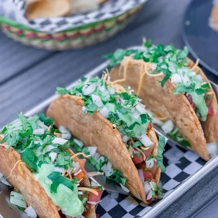 Loaded crispy tacos