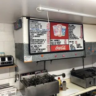 second menu board