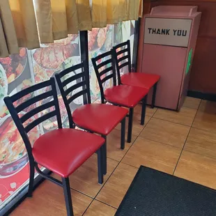 Interior, no tables, take out only