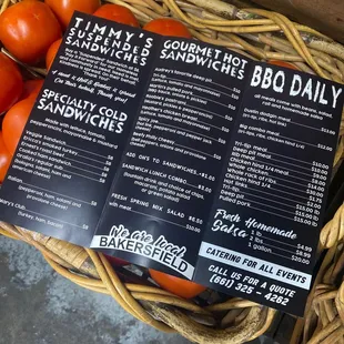 a basket of tomatoes