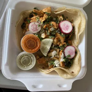 Chicken tacos $7
