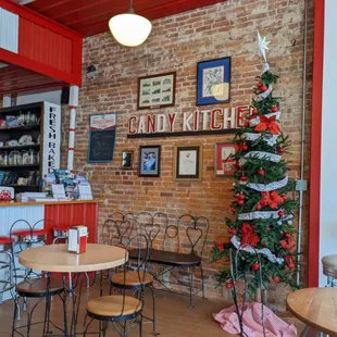 the interior of the store