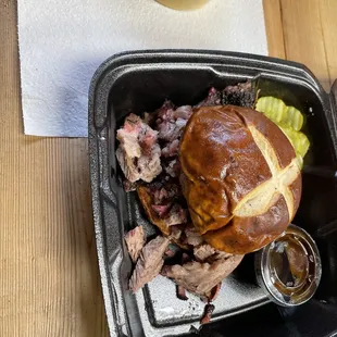 Brisket sandwich