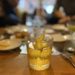 Arroz de Azafran - Patrón Añejo Tequila, Saffron, Amaro Flora, honey comb