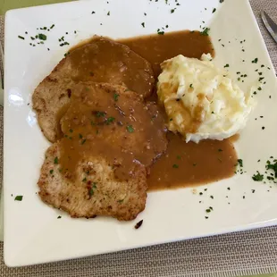 Pork Schnitzel special today.