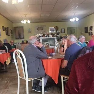 Inside of restaurant.