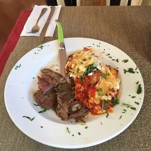 Great new dish ... Lamb and eggplant parm.