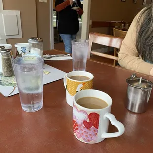 Coffee in the cutest mugs