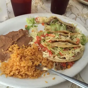 Shredded beef tacos...