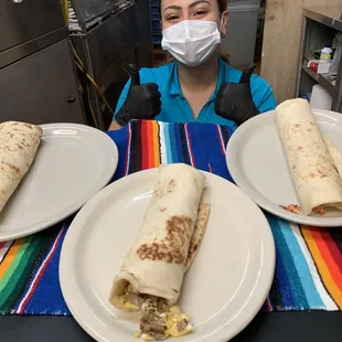 a woman wearing a face mask