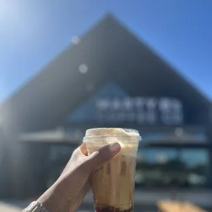 Peach cobbler cold brew