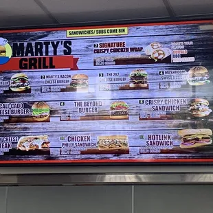 Menu as of 6/2023