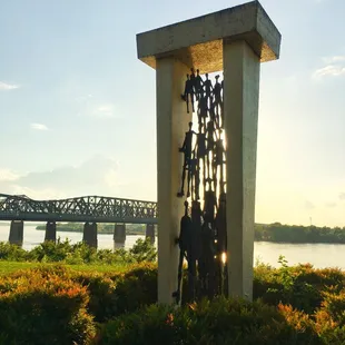 The Martyrs Memorial in the middle of the park