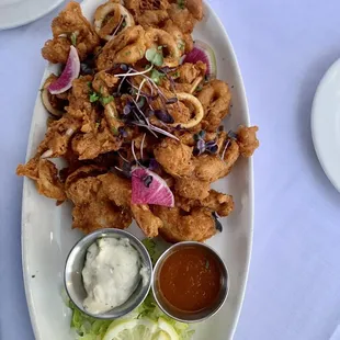 Fried seafood appetizer