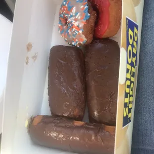 Very messy chocolate bars.