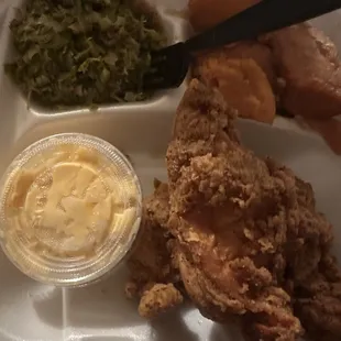 The fried chicken is great. Everything else are various levels of mediocrity. Nothing is horrible. Great value for your $