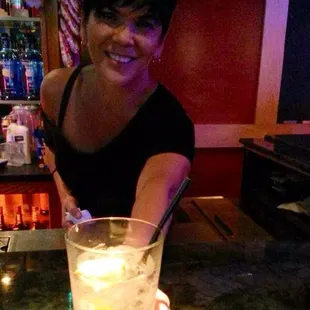 Leslie.  Rock Star, Manager, Bartender and Friend to all.  Also, Resident Comedian.