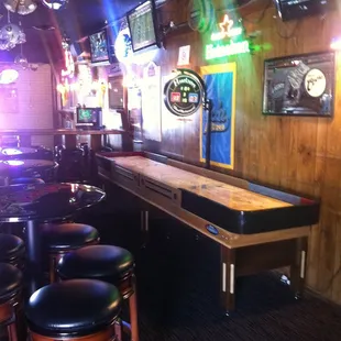 Our much loved (it's free) shuffleboard.