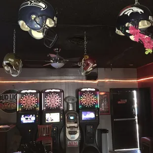 Our new dart boards that compete with other bars.  Join up!