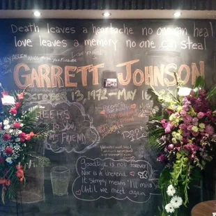 Lost Garrett, a long time regular at the bar. Way too early.