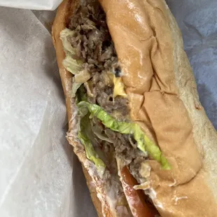 Cheese steak sub