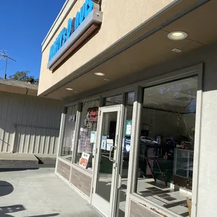 the front of the store