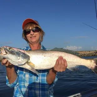 One big trout 28 inches 8 lbs