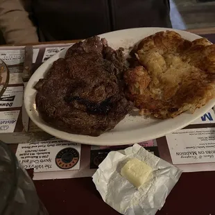 Ribeye &amp; hash browns