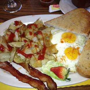 A very good breakfast for the price.  Nice to have a local place close by for good breakfast.