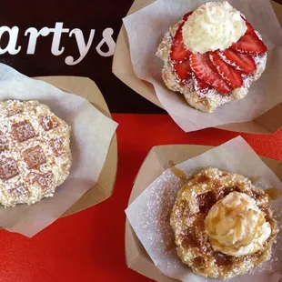 a variety of pastries